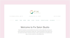 Desktop Screenshot of fixsalonstudio.com