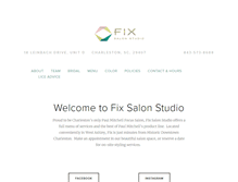 Tablet Screenshot of fixsalonstudio.com